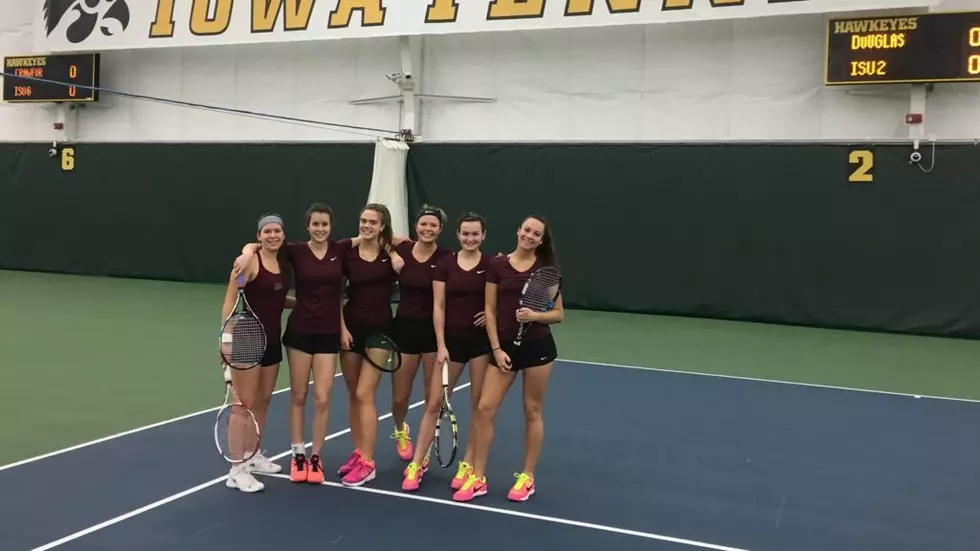 Iowa tops Montana women&#8217;s tennis squad, 7-0