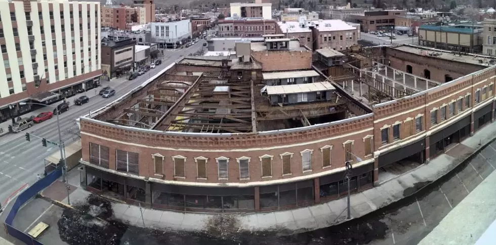 Roof and all, Missoula Mercantile slowly coming down