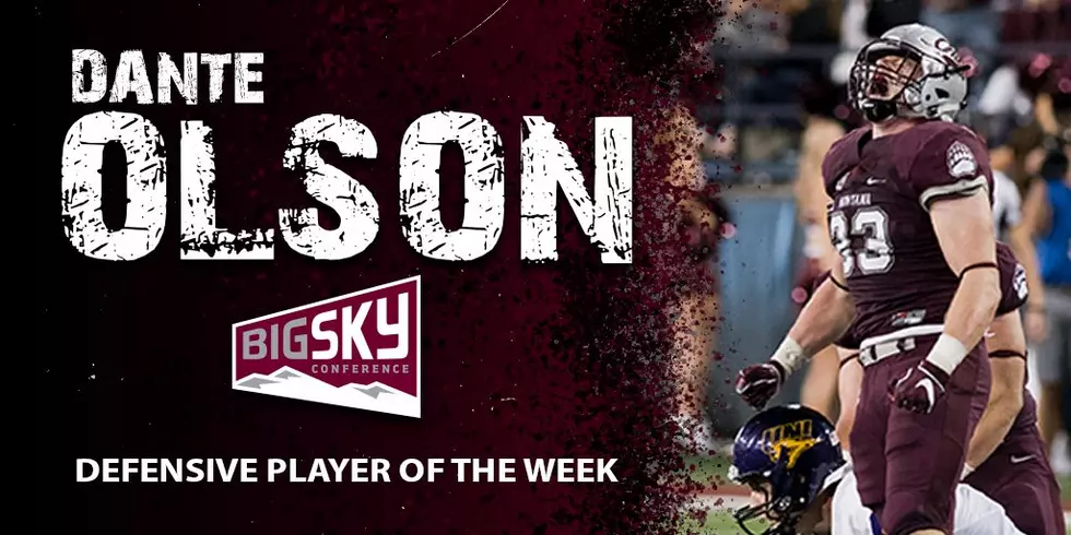 Griz football: Dante Olson named Big Sky Defensive Player of the Week