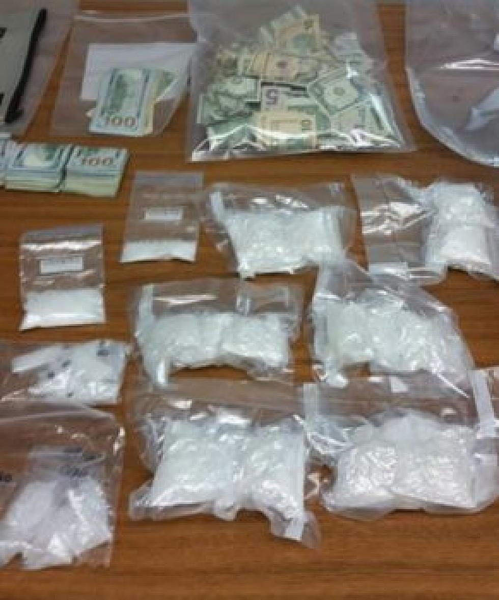 <em>A pound-and-a-half of meth and cash taken in an FBI arrest. (FBI)</em>