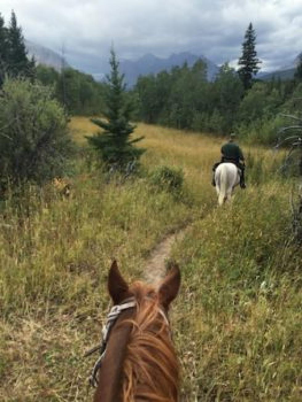 The Border Patrol sent in this photo of a horse patrol unit on the Belly River Trail, which begins near the Chief Mountain Port of Entry.