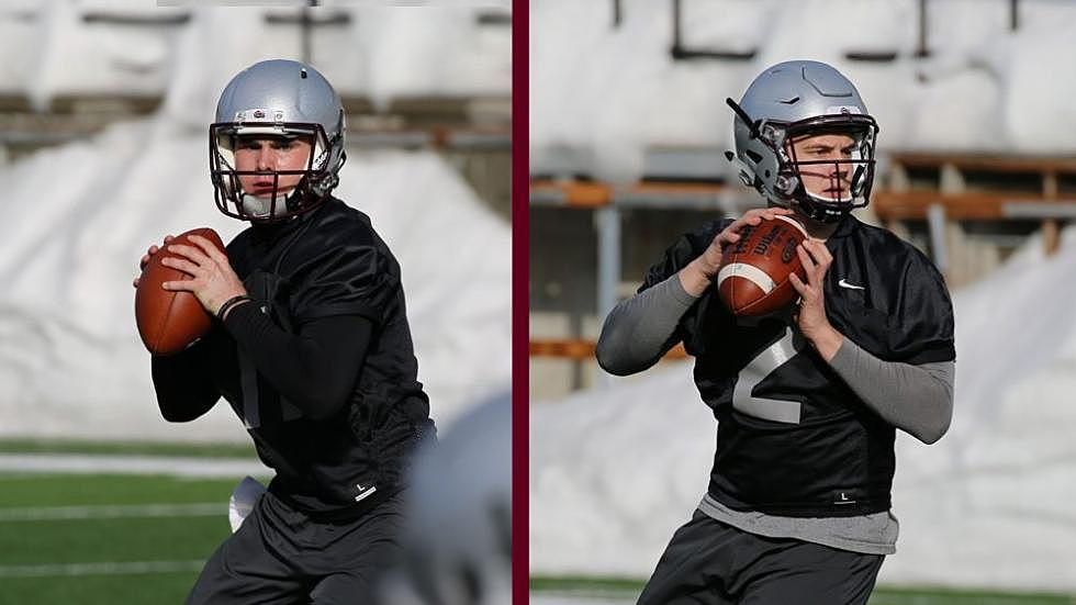 Montana quarterbacks embrace competition during spring drills