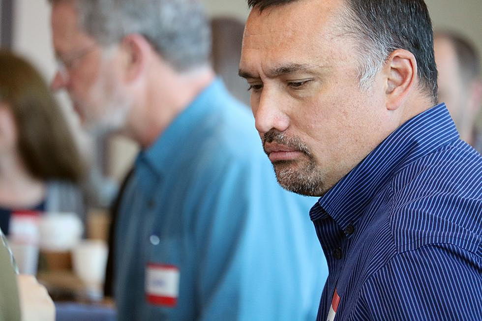 Dale Bickell, the city's chief administrative officer, participates in Monday's strategic planning session. (Martin Kidston/Missoula Current)