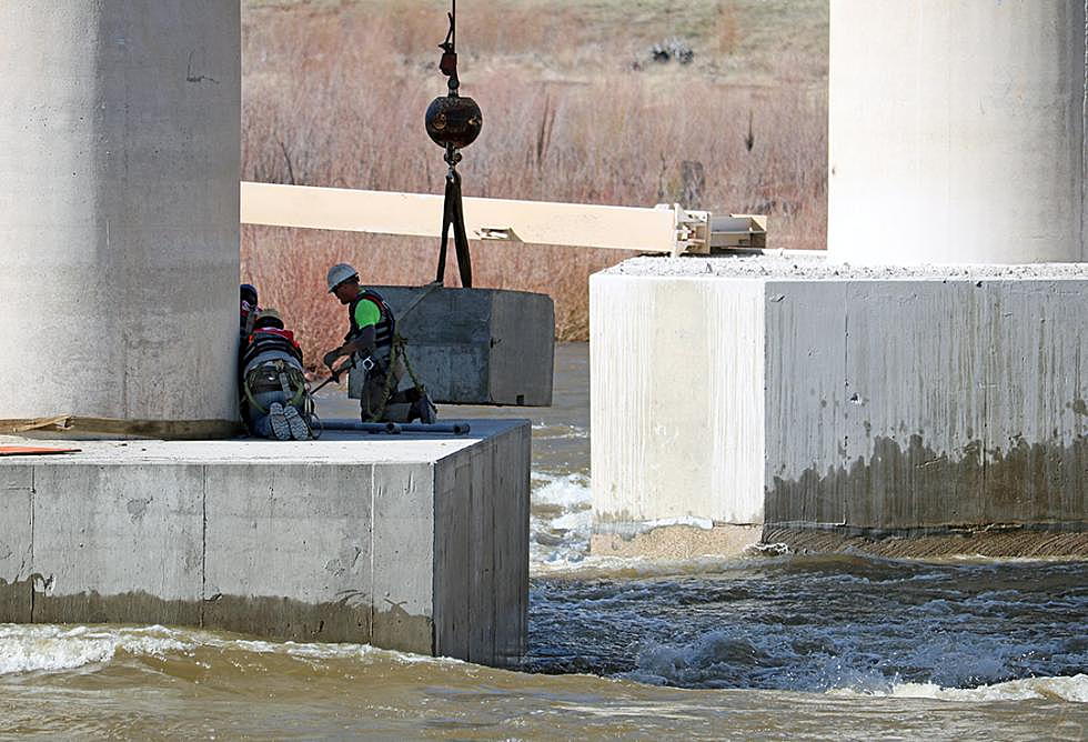 I-90 bridge project over Blackfoot River begins with new construction, pier removal