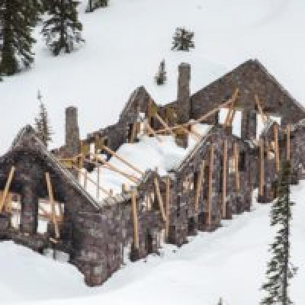 Glacier National Park Conservancy paid the $120,000 needed to brace Sperry Chalet's remaining stone walls. (GravityShots.com via Glacier National Park Conservancy)