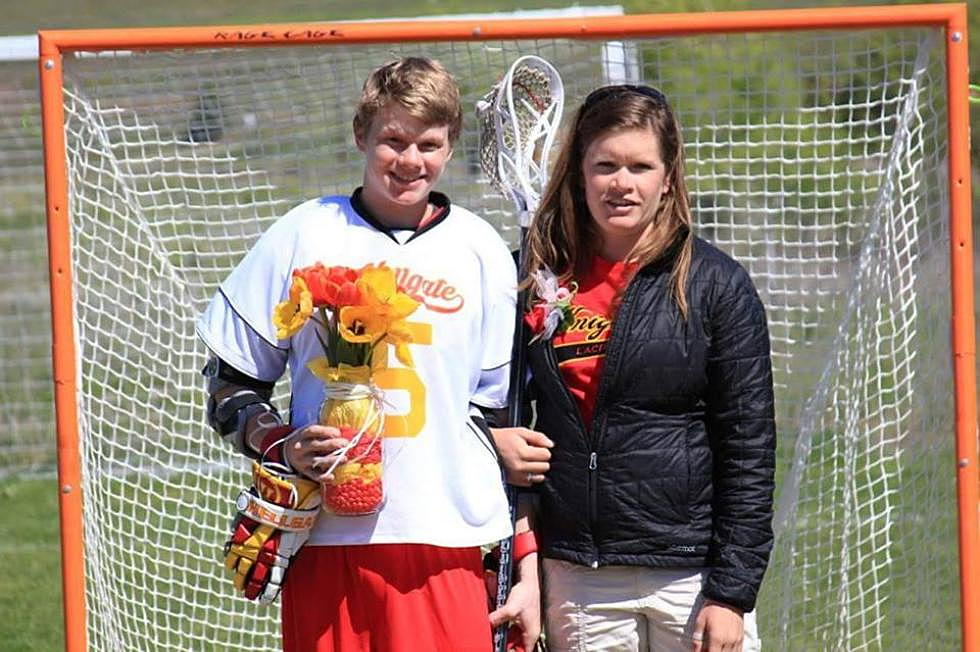 Trenton and DJ Johnson when he was captain of the Hellgate High lacrosse team.