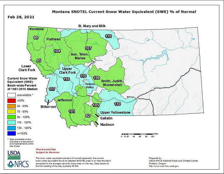 February snow rescues western Montana’s snowpack, for now - Missoula ...